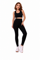Calça legging academia tecido poliamida não transparente