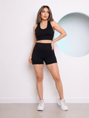 Conjunto Academia Fitness Feminina Short e Top com Bojo Teci