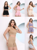 Conjunto Academia Fitness Feminina Short e Top com Bojo Teci
