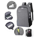 Mochila Notebook Anti Furto Com Cadeado E Entrada Fone De Ouvido E USB